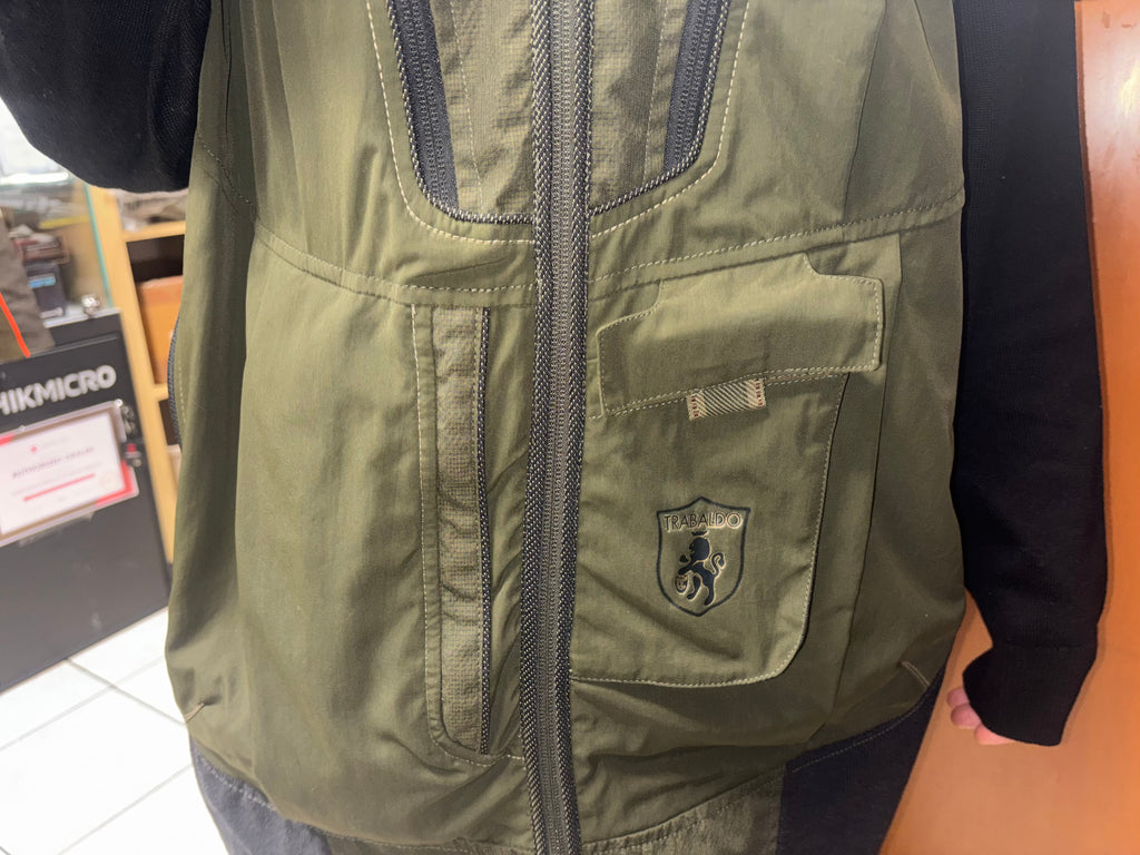 Giacca tecnica ibrida Trabaldo “Breath System” – Verde oliva/nero