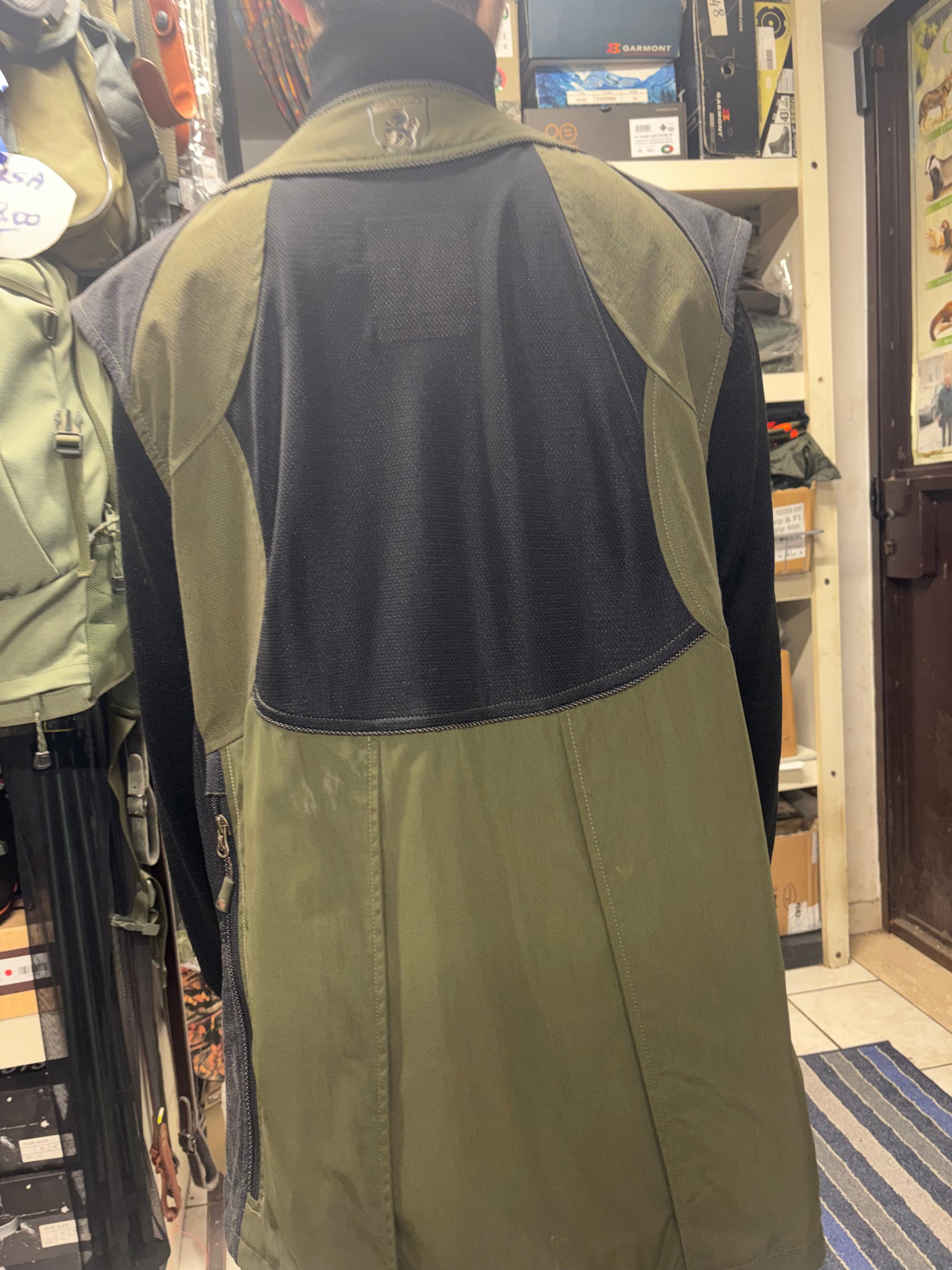 Giacca tecnica ibrida Trabaldo “Breath System” – Verde oliva/nero