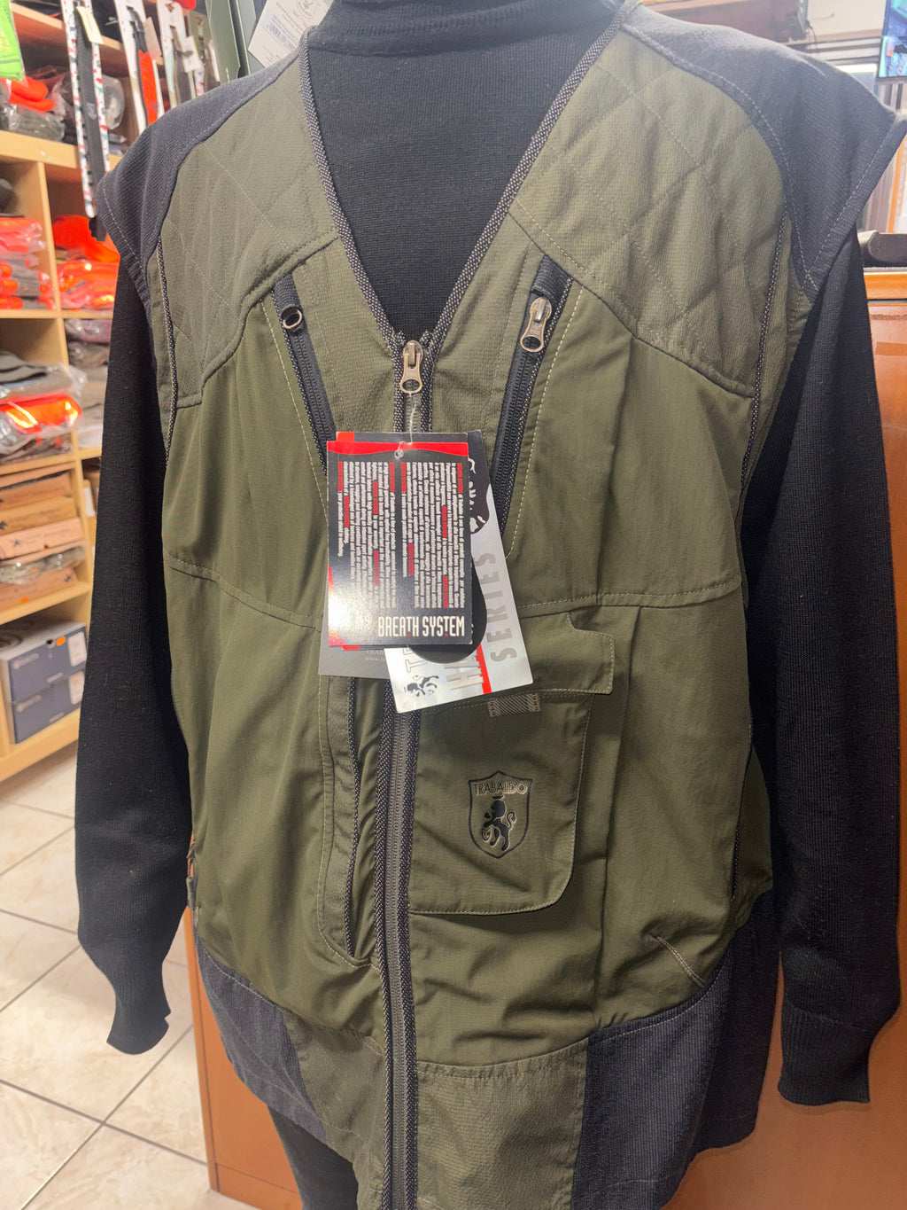 Giacca tecnica ibrida Trabaldo “Breath System” – Verde oliva/nero