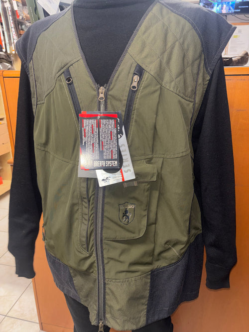 Giacca tecnica ibrida Trabaldo “Breath System” – Verde oliva/nero