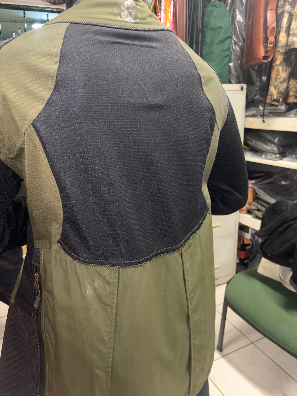 Giacca tecnica ibrida Trabaldo “Breath System” – Verde oliva/nero